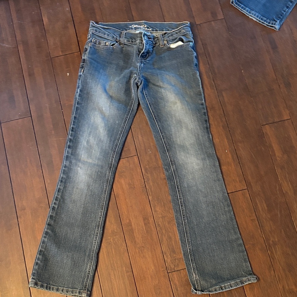 Vintage Garage y2k low rise jeans blue